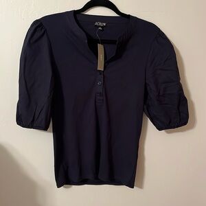 JCrew NWT navy blue top size medium